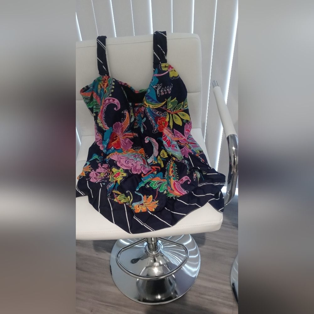 Tankini multi-colored size 18W excellent condition